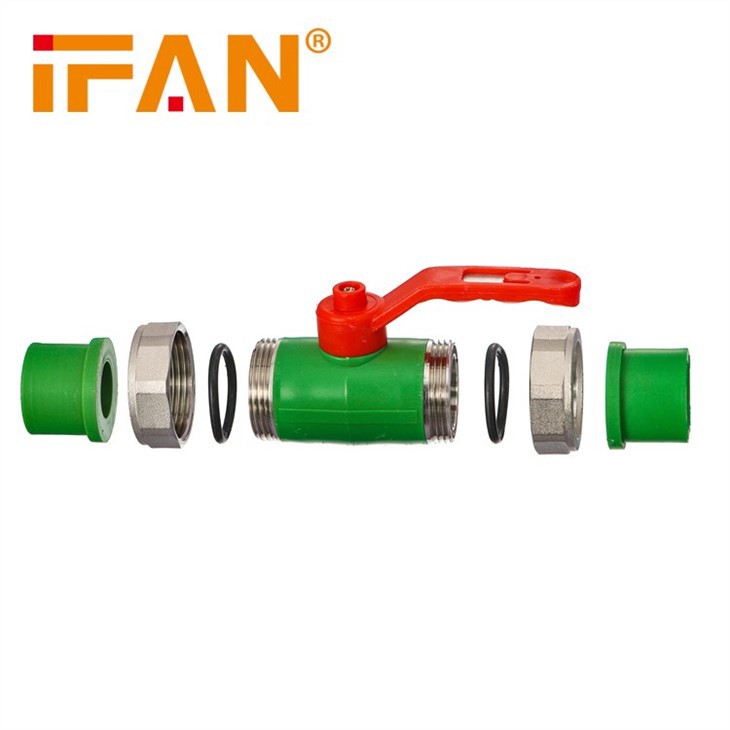 PPR Double Union Ball Valve